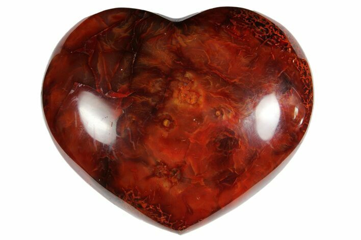 Colorful Carnelian Agate Heart #121540